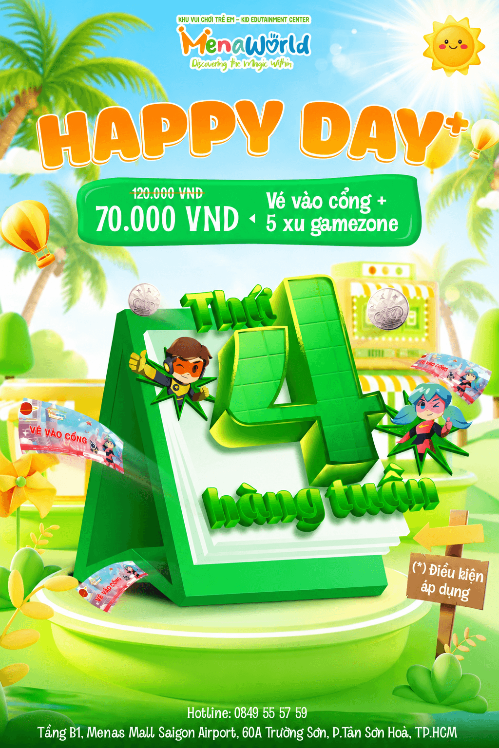 HAPPY WEDNESDAY - TIẾT KIỆM HƠN 40% VÉ VÀO CỔNG